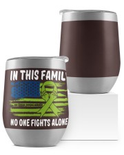 Non-Hodgkin Lymphoma Wine Tumbler tile