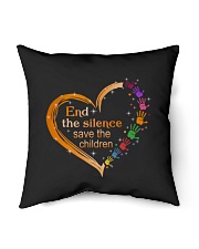 End The Silence Save The Children Indoor Pillow tile