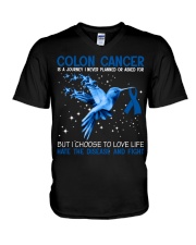 Colon Cancer V-Neck T-Shirt tile