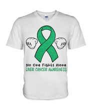 Liver Cancer V-Neck T-Shirt tile