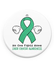 Liver Cancer Circle Ornament (Porcelain) tile