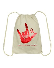 Blood Cancer Drawstring Bag tile