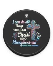 Thyroid Cancer Circle Ornament (Porcelain) tile