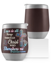 Thyroid Cancer Wine Tumbler tile