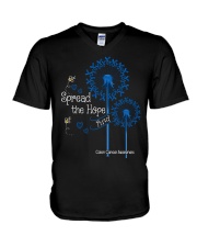 Colon Cancer V-Neck T-Shirt tile