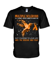 Multiple Sclerosis V-Neck T-Shirt tile