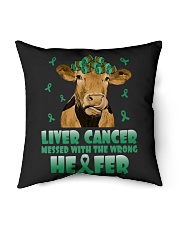 Liver Cancer Indoor Pillow tile