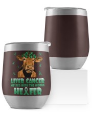 Liver Cancer Wine Tumbler tile