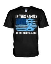 Prostate Cancer V-Neck T-Shirt tile