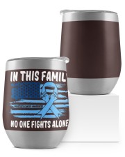 Prostate Cancer Wine Tumbler tile
