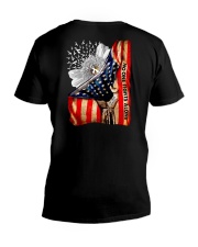 Lung Cancer V-Neck T-Shirt tile