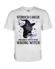 Stomach Cancer V-Neck T-Shirt tile