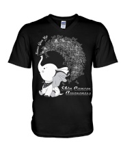 Skin Cancer V-Neck T-Shirt tile