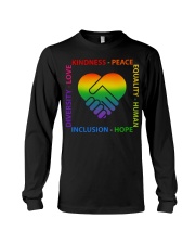 Kindness Peace Equality Human Inclusion Hope Diversity Love Long Sleeve Tee tile