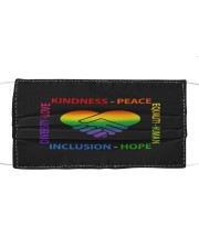 Kindness Peace Equality Human Inclusion Hope Diversity Love Mask tile