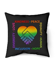 Kindness Peace Equality Human Inclusion Hope Diversity Love Indoor Pillow tile