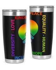 Kindness Peace Equality Human Inclusion Hope Diversity Love 20oz Tumbler tile