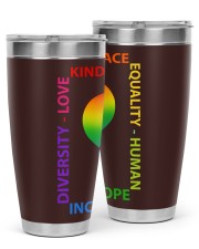 Kindness Peace Equality Human Inclusion Hope Diversity Love 30oz Tumbler tile