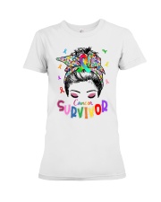 cancer survivor Premium Fit Ladies Tee tile