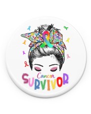 cancer survivor Circle Ornament (Porcelain) tile