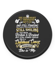 Childhood Cancer Circle Ornament (Porcelain) tile