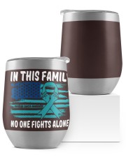 Ovarian Cancer Wine Tumbler tile