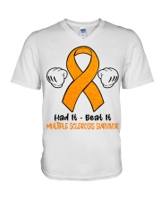 Multiple Sclerosis V-Neck T-Shirt tile