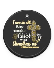 Childhood Cancer Circle Ornament (Porcelain) tile