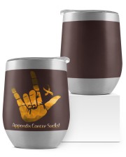 Appendix Cancer Wine Tumbler tile