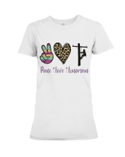 Peace Love Lineman Premium Fit Ladies Tee thumbnail