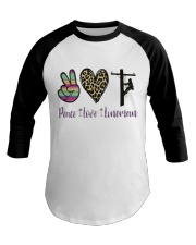 Peace Love Lineman Baseball Tee thumbnail