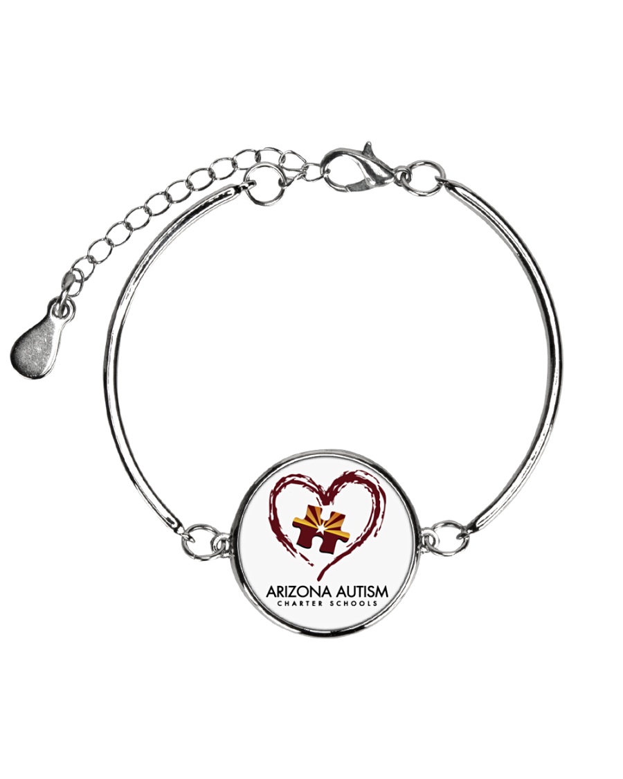 AZACS - Heart 1 Metallic Circle Bracelet
