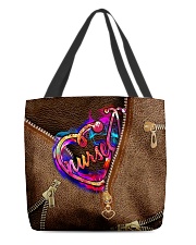 Nurse Leather Pattern Print All-over Tote back