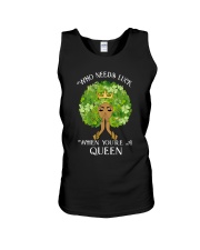 Who Needs Luck Unisex Tank tile
