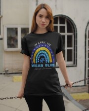 In April We Wear Blue Classic T-Shirt apparel-classic-tshirt-lifestyle-19