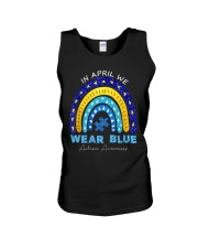 In April We Wear Blue Unisex Tank tile