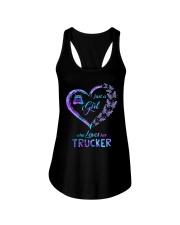 Just A Girl Ladies Flowy Tank tile