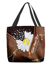 Faith Hope Love Leather Pattern Print All-over Tote back