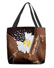 Faith Hope Love Leather Pattern Print All-over Tote front