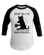 Hurt My Cat Baseball Tee tile