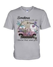 Sometimes I just look up smile and say I know V-Neck T-Shirt tile