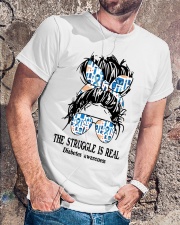The struggle is real Classic T-Shirt lifestyle-mens-crewneck-front-4