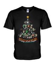 Merry And Bright V-Neck T-Shirt tile