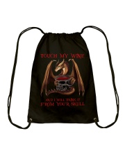 Touch My Wine Drawstring Bag tile