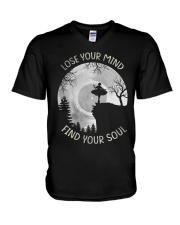 Lose Your Mind Find Your Soul V-Neck T-Shirt tile