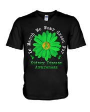 In March We Wear Green V-Neck T-Shirt tile