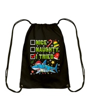 Naughty Nice I Tried Drawstring Bag tile