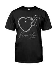 Nurse Life Pattern Print Classic T-Shirt front
