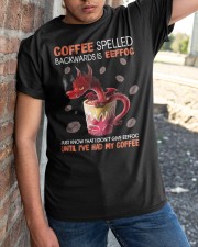 Coffee spelled backward Classic T-Shirt apparel-classic-tshirt-lifestyle-27