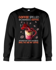 Coffee spelled backward Crewneck Sweatshirt tile